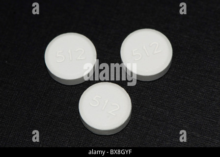 percocet narcotic tablets Stock Photo