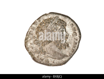 Roman Silver Denarius Stock Photo