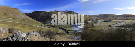 Stitched Panorama of Goredale Stock Photo