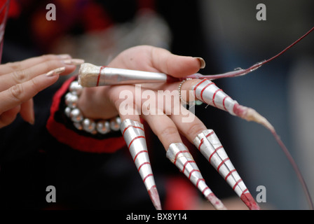 Long finger nails Black and White Stock Photos & Images - Alamy