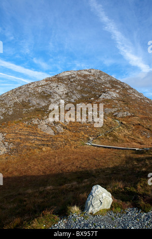 Diamond Hill, a mountain in the Twelve Bens (or Pins) range, part of Connemara National Park, Galway, Ireland Stock Photo
