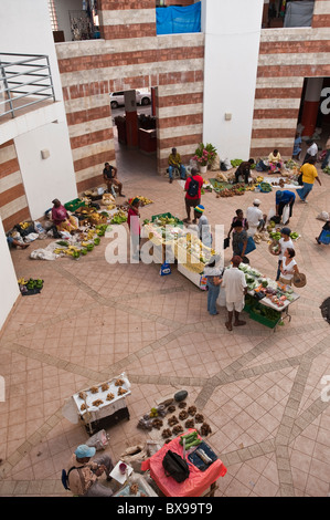 Fruit and vegetables produce at the Kingstown market, St. Vincent & The Grenadines. Stock Photo