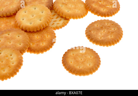 Salted cracker Stock Photo