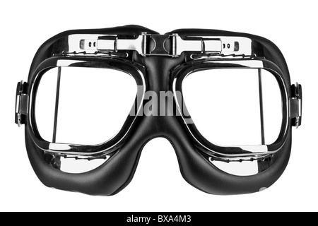 Photo of flying goggles isolated on a white background with clipping path. Stock Photo