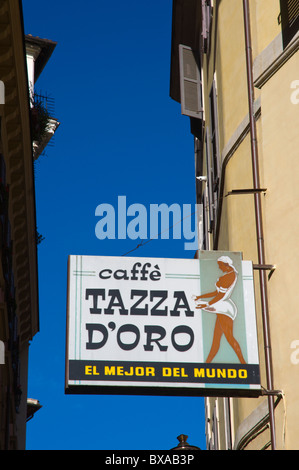 Italy, Rome, Caffè Tazza d'Oro Stock Photo - Alamy