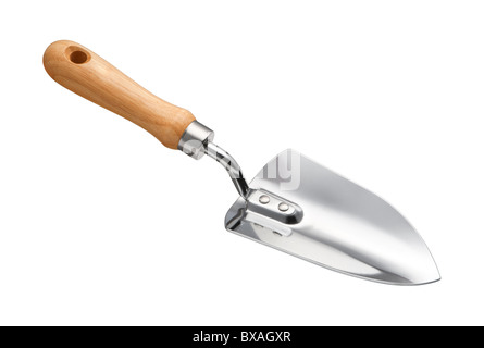 Garden Trowel isolated on a white background. Stock Photo