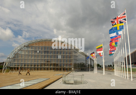 The new building of the European Investment Bank, Luxembourg Stock Photo