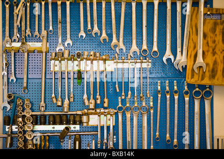 Collection of spanners Stock Photo