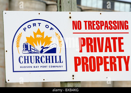 No trespassing sign Stock Photo