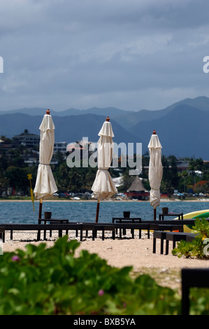 Beach at Ilot Canard (duck island), just off Noumea Anse Vata, New Caledonia Stock Photo