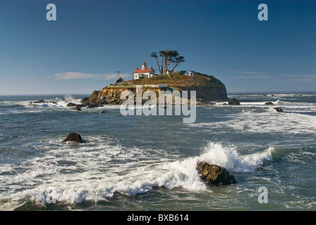 Battery Point Lighthouse in Crescent City on Redwood Coast, California, USA Stock Photo