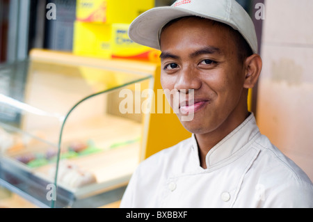 doughnut vendor, cebu city, philippines Stock Photo