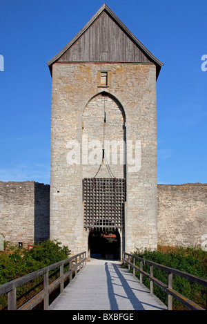 The Ringmuren / Ring wall at Visby, Gotland island, Sweden Stock Photo