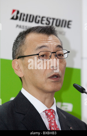 Toru Tsuda, chairman and CEO of the Bridgestone Europe tire manufacturer, at the 63. Internationale Automobilausstellung Stock Photo