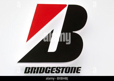 Logo of the Bridgestone tire manufacturer at the 63. Internationale Automobilausstellung International Motor Show IAA 2009 in Stock Photo