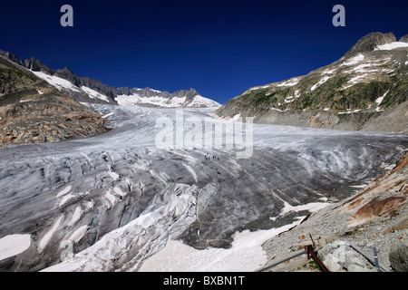 Rhone Glacier, Canton of Valais, Switzerland, Europe Stock Photo