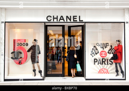 Chanel store in London, England, United Kingdom, Europe Stock Photo
