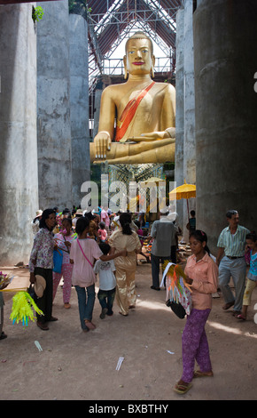 Buddha Arthross Temple Temple of Eight Points on top of Phnom Oudong Phumi Chey Otdam Cambodia Asia Stock Photo