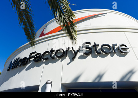 Nike Factory Store, Orlando Premium Outlets, Lake Buena Vista, Orlando, Florida, USA Stock Photo