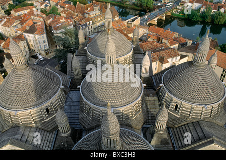 France, Perigord, Dordogne, Perigueux, St Front Cathedral Stock Photo