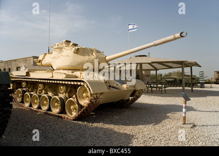 Patton tank at The Israeli Armored Corps Museum at Latrun, Israel Stock Photo