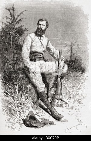 Verney Lovett Cameron, 1844 to 1894. English explorer in Central Africa. Stock Photo