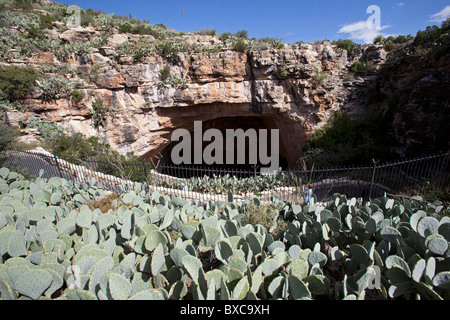 Carlsbad, New Mexico - The natural entrance to Carlsbad Caverns in Carlsbad Caverns National Park. Stock Photo