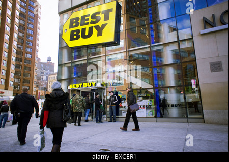 The Best Buy electronics store in Union Square in New York Stock Photo