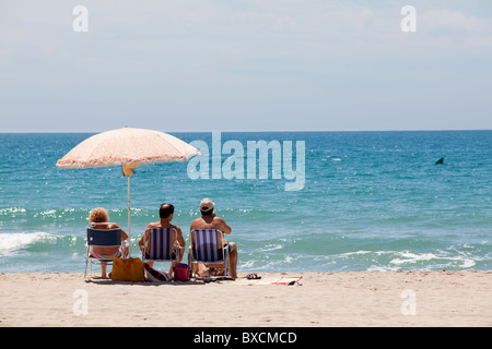 Beach of Altafulla, Tarragones, Tarragona, Spain Stock Photo