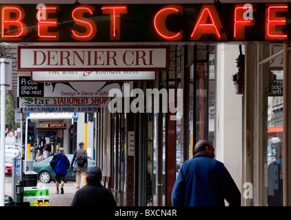 Best Cafe in Stuart Street, Dunedin, New Zealand Stock Photo