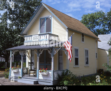 Cottage Museum, Oak Bluffs, Martha's Vineyard, Cape Cod, Dukes County, Massachusetts, United States of America Stock Photo
