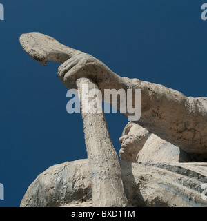 Viking statue in Gimli, Manitoba Canada Stock Photo