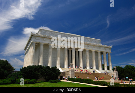 Lincoln Memorial in the form of a Greek Doric temple, Washington D.C., USA, Stock Photo