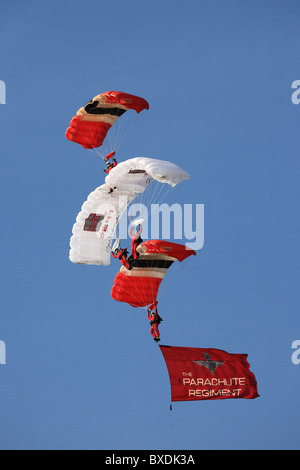 The Red Devils Parachute Display Team Stock Photo