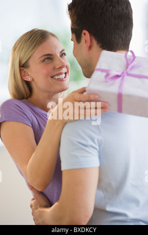 Couple embracing Stock Photo