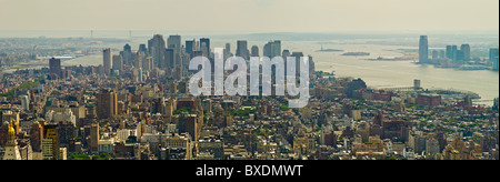 Aerial view of Lower Manhattan Stock Photo