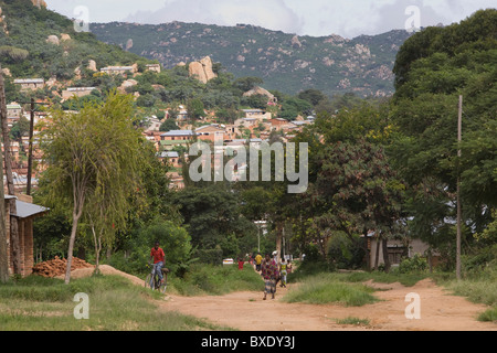 Scene from Iringa town, Tanzania, East Africa. Stock Photo