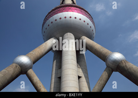 Oriental Pearl Tower in Shanghai, China Stock Photo