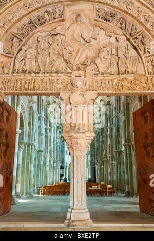 France, Yonne, Vezelay, Sainte Marie Madeleine de Vezelay Basilica listed as World Heritage by UNESCO Stock Photo