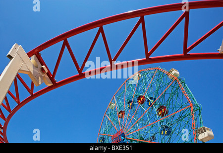 Amusement park rides Stock Photo