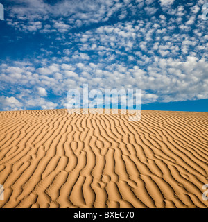 Wave pattern in desert sand Stock Photo