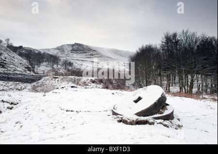 The Crushing Wheel under 'Mam Tor' in Castleton Derbyshire Stock Photo