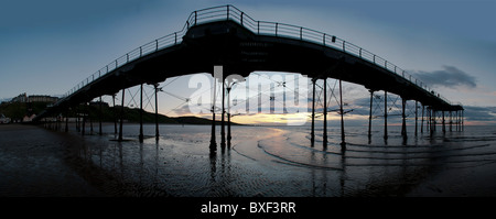Saltburn Pier at dusk Stock Photo