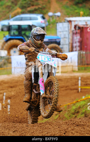 Motocross at Blaxhall Circuit, Suffolk Stock Photo