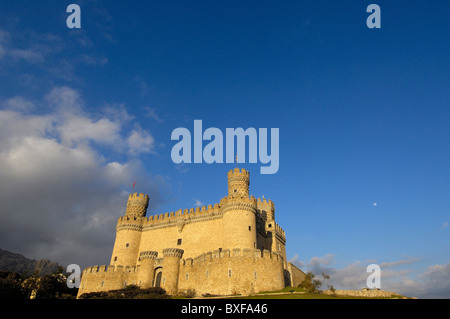 Castle of Manzanares el Real. Madrid. Spain. Stock Photo