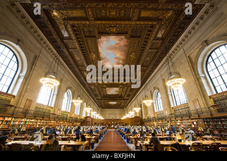 The Rose Main reading Room, New York Public Library, midtown Manhattan, New York City Stock Photo