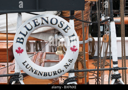 Bluenose II schooner in Lunenburg, Nova Scotia, Canada. Stock Photo