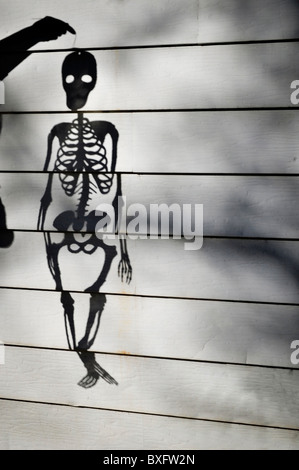 halloween decorations skeletons Stock Photo