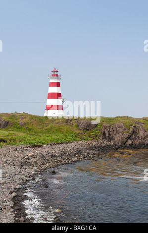 Brier Island Lighthouse, Nova Scotia, Canada. Stock Photo