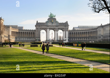 Parc du Cinquantenaire / Jubelpark, Brussels, Belgium Stock Photo